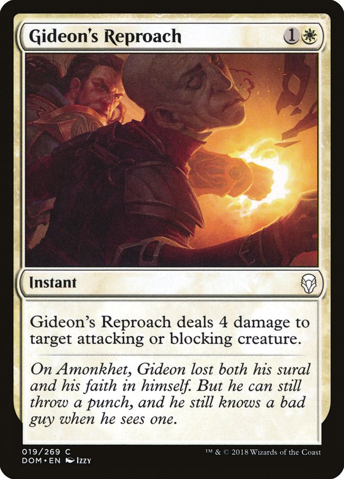 Gideon's Reproach [Dominaria] [Foil]