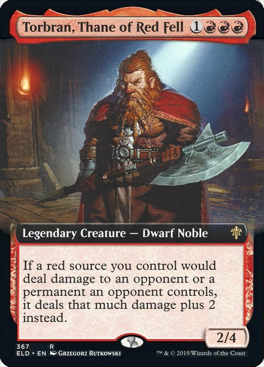 Torbran, Thane of Red Fell (Extended Art) [Throne of Eldraine] [Foil]