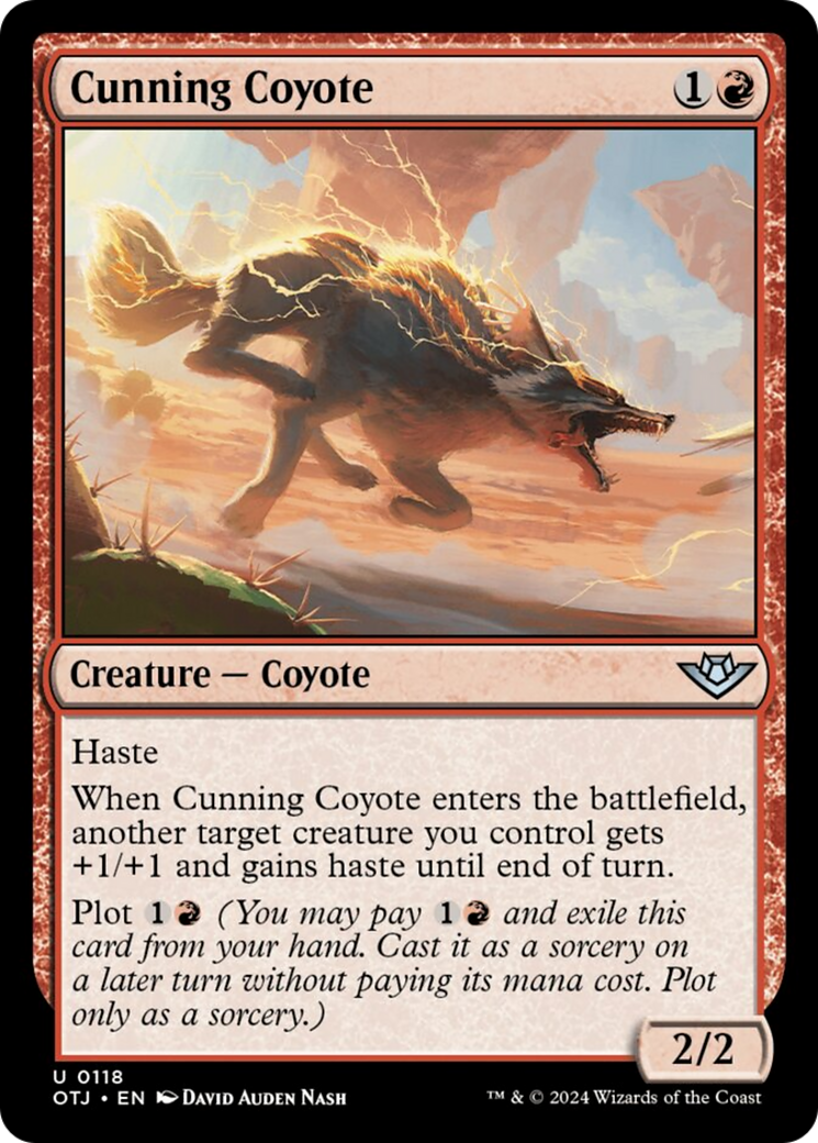 Cunning Coyote [Outlaws of Thunder Junction] [Foil]