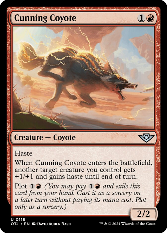 Cunning Coyote [Outlaws of Thunder Junction] [Foil]