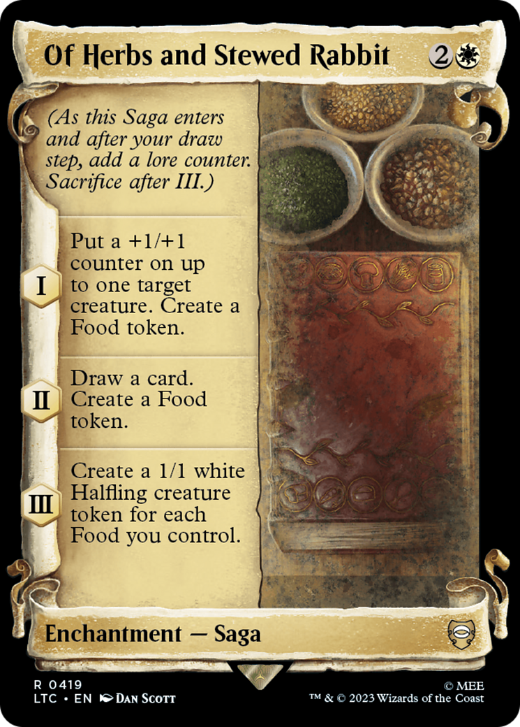 Of Herbs and Stewed Rabbit [The Lord of the Rings: Tales of Middle-Earth Commander Showcase Scrolls] [Foil]