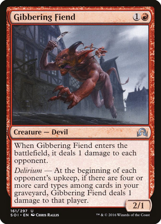 Gibbering Fiend [Shadows over Innistrad] [Foil]