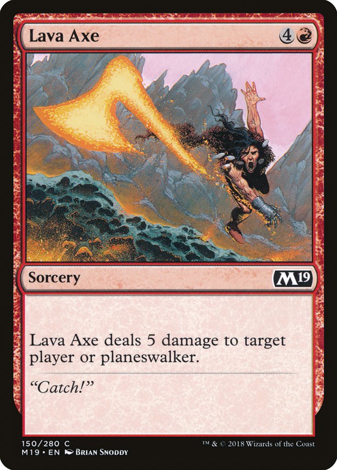Lava Axe [Core Set 2019] [Foil]