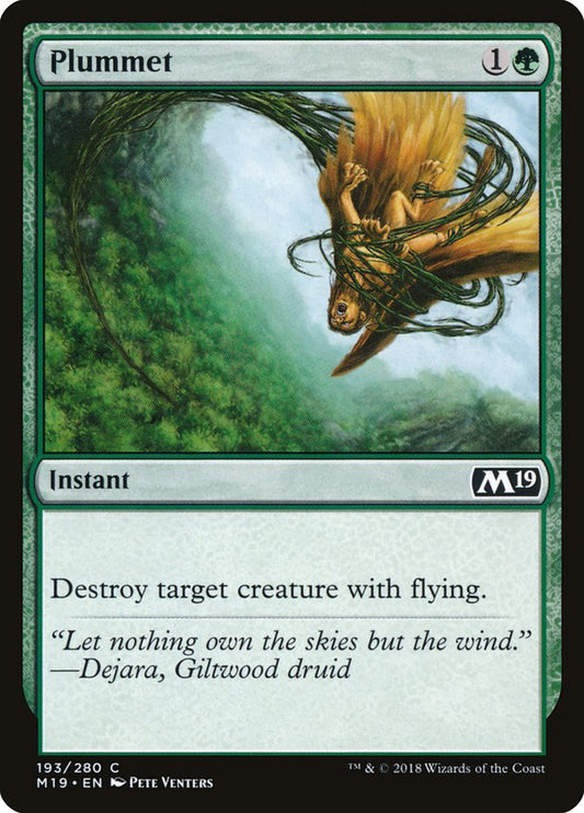 Plummet [Core Set 2019] [Foil]