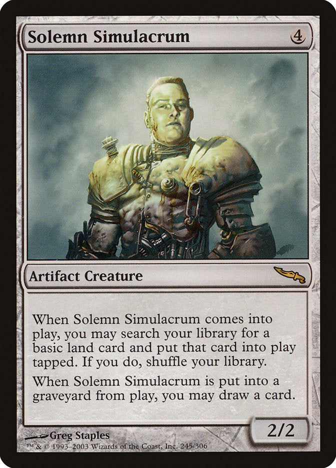 Solemn Simulacrum [Mirrodin] [Foil]