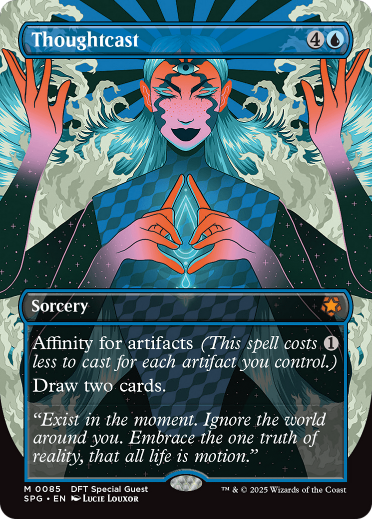 Thoughtcast (Borderless) [Aetherdrift Special Guests] [Foil]