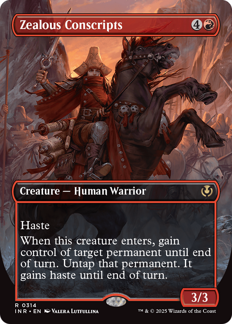 Zealous Conscripts (Borderless) [Innistrad Remastered] [Foil]