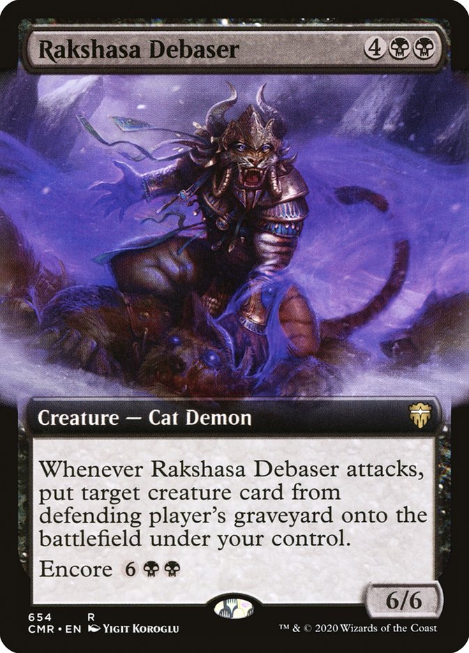 Rakshasa Debaser (Extended Art) [Commander Legends] [Foil]