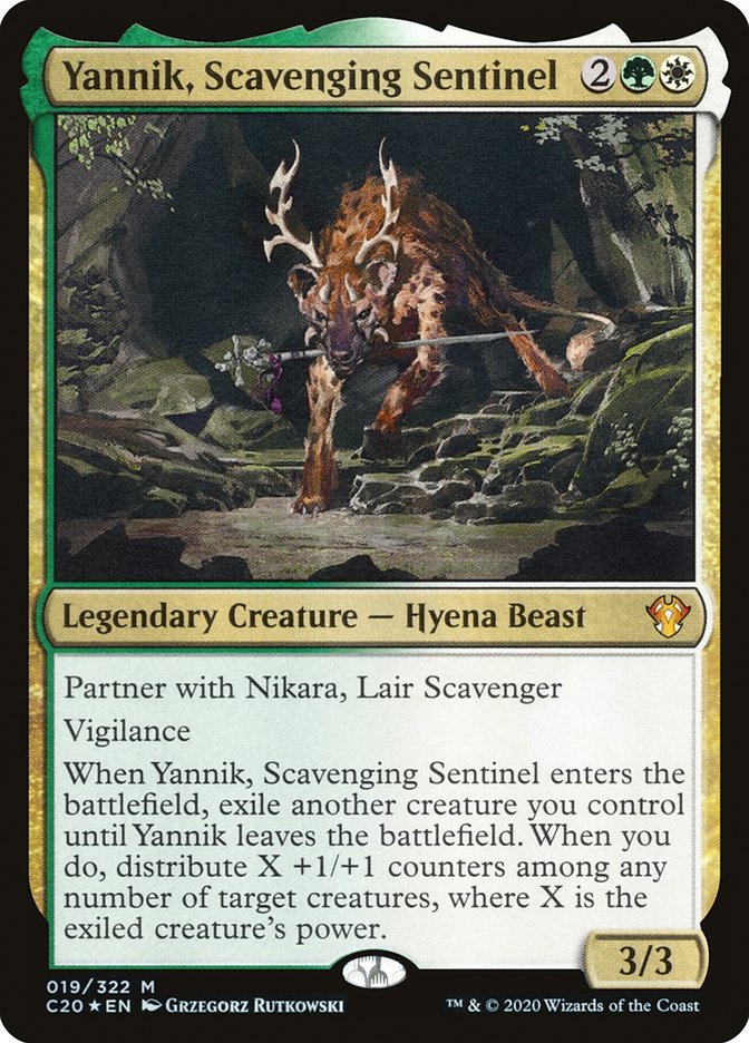 Yannik, Scavenging Sentinel [Commander 2020] [Foil]