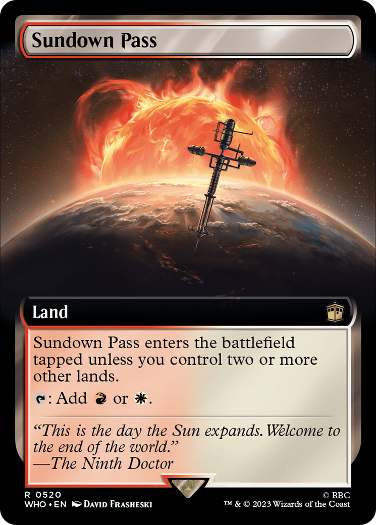 Sundown Pass (Extended Art) [Doctor Who] [Foil]