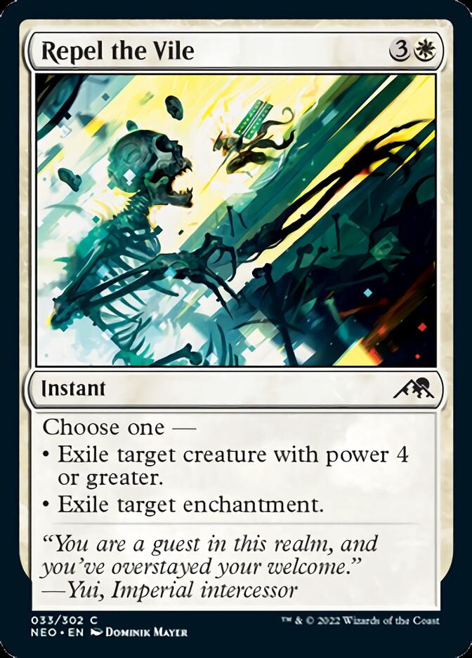 Repel the Vile [Kamigawa: Neon Dynasty] [Foil]