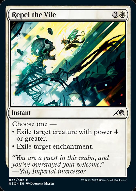 Repel the Vile [Kamigawa: Neon Dynasty] [Foil]