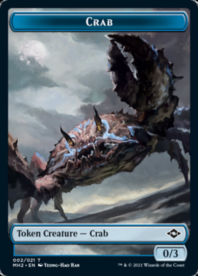 Crab // Food (18) Double-Sided Token [Modern Horizons 2 Tokens] [Foil]