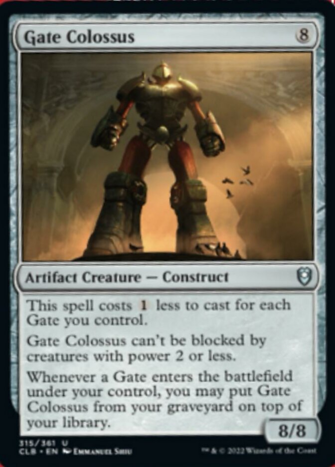 Gate Colossus [Commander Legends: Battle for Baldur's Gate] [Foil]