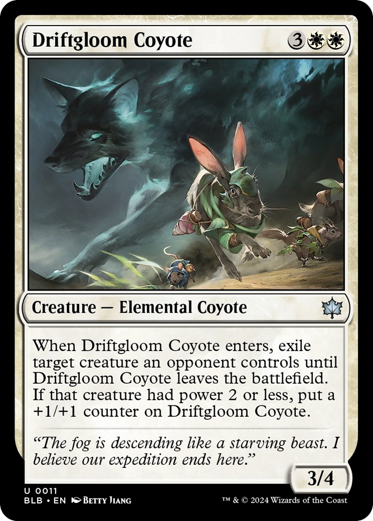 Driftgloom Coyote [Bloomburrow] [Foil]