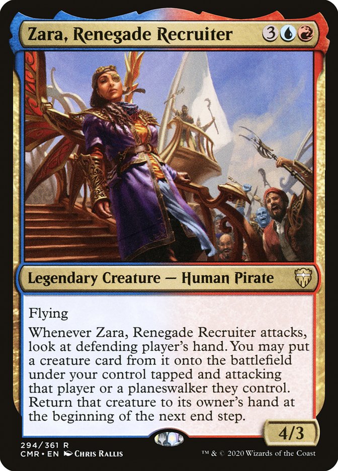Zara, Renegade Recruiter [Commander Legends] [Foil]