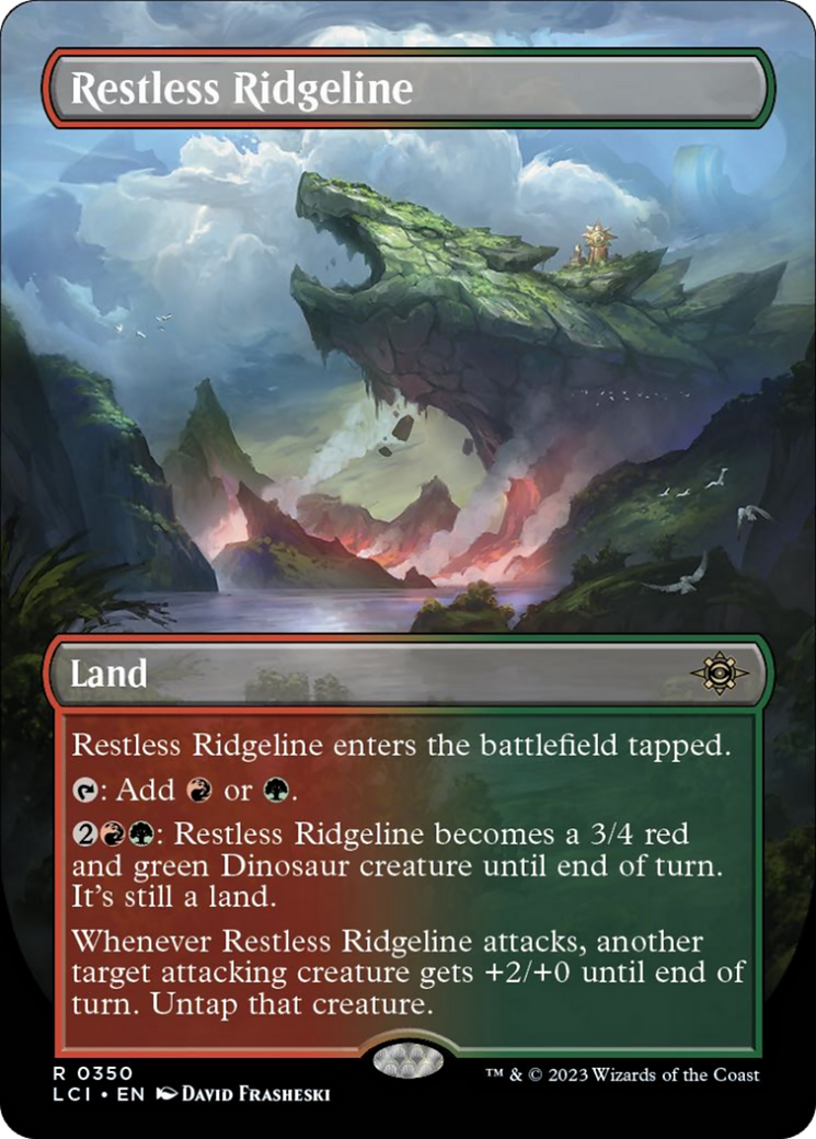 Restless Ridgeline (Borderless) [The Lost Caverns of Ixalan] [Foil]