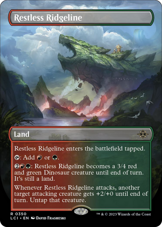 Restless Ridgeline (Borderless) [The Lost Caverns of Ixalan] [Foil]