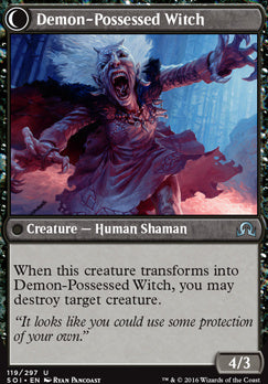 Kindly Stranger // Demon-Possessed Witch [Shadows over Innistrad] [Foil]
