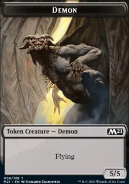 Bird // Demon Double-Sided Token [Core Set 2021 Tokens]