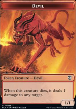 Soldier (33) // Devil Double-Sided Token [Streets of New Capenna Commander Tokens]