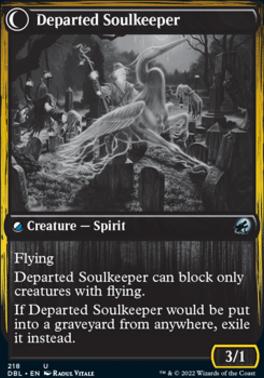 Devoted Grafkeeper // Departed Soulkeeper [Innistrad: Double Feature] [Foil]