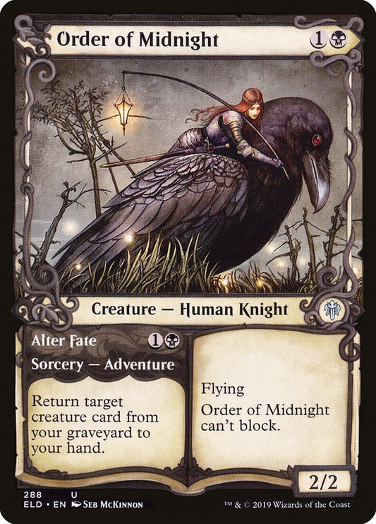 Order of Midnight // Alter Fate (Showcase) [Throne of Eldraine] [Foil]