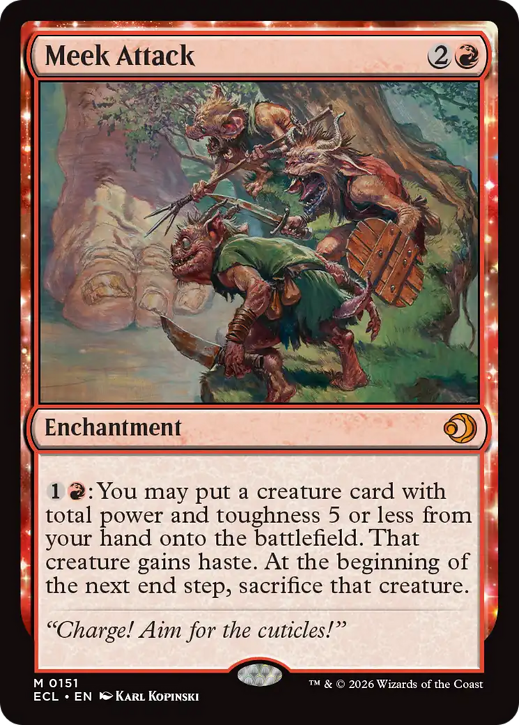 Meek Attack [Lorwyn Eclipsed] [Foil]