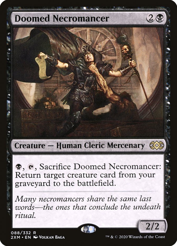 Doomed Necromancer [Double Masters] [Foil]