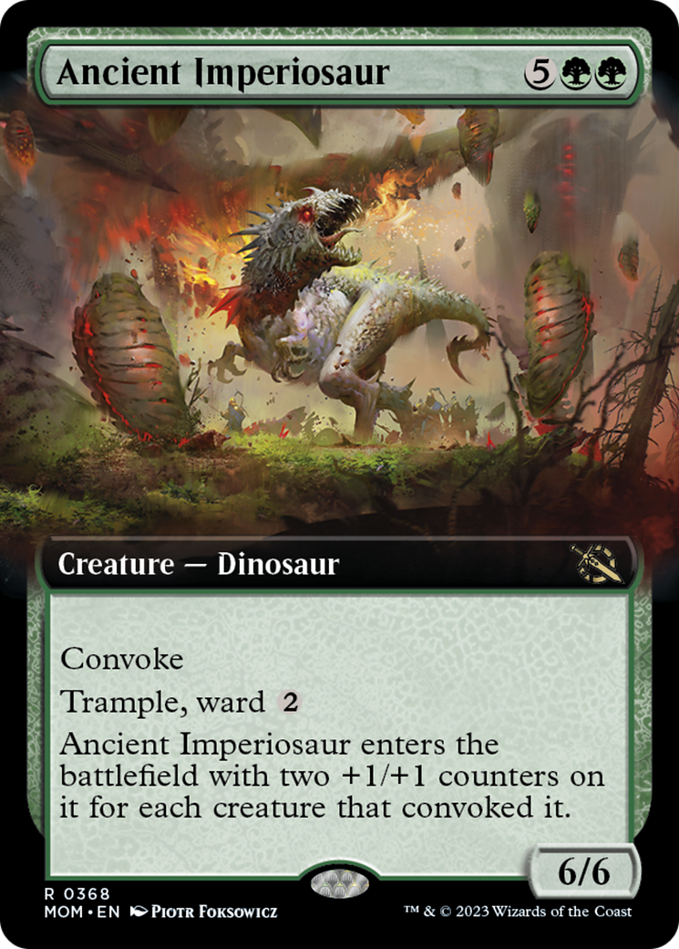 Ancient Imperiosaur (Extended Art) [March of the Machine] [Foil]
