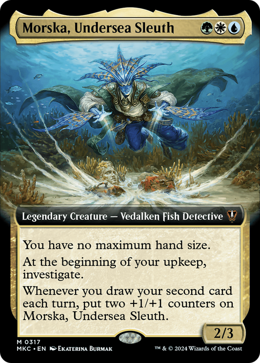 Morska, Undersea Sleuth (Extended Art) [Murders at Karlov Manor Commander] [Foil]