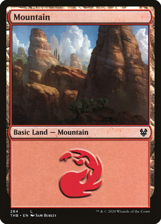 Mountain (284) [Theros Beyond Death] [Foil]