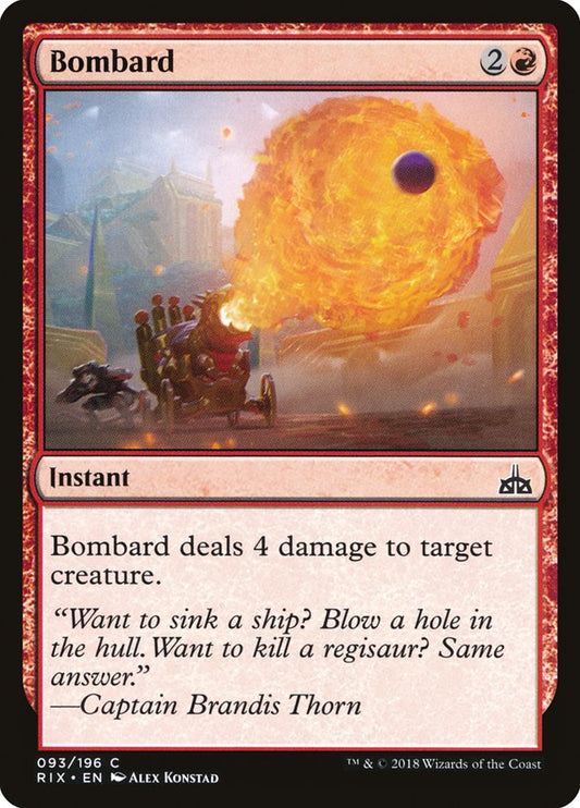 Bombard [Rivals of Ixalan] [Foil]