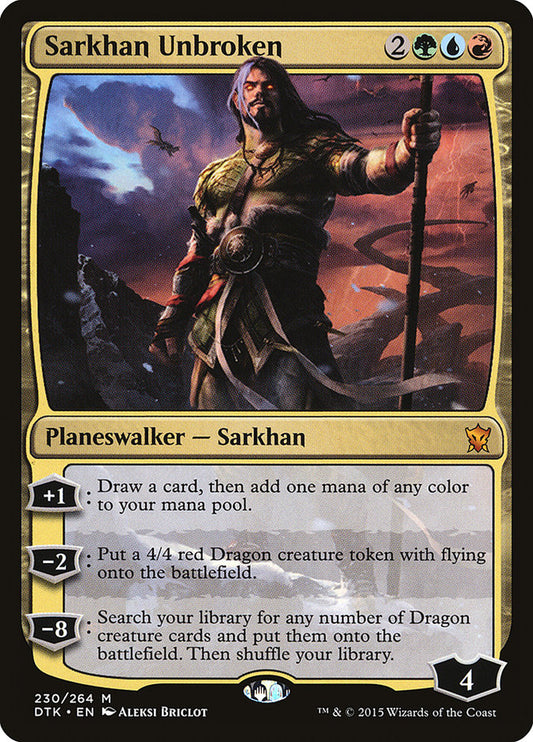 Sarkhan Unbroken [Dragons of Tarkir] [Foil]