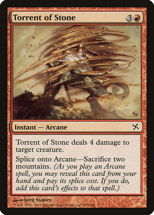 Torrent of Stone [Betrayers of Kamigawa] [Foil]