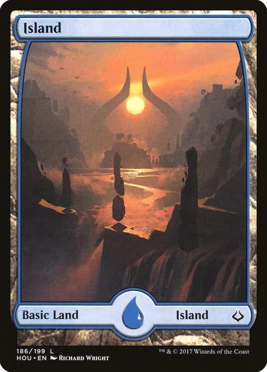 Island (186) [Hour of Devastation] [Foil]
