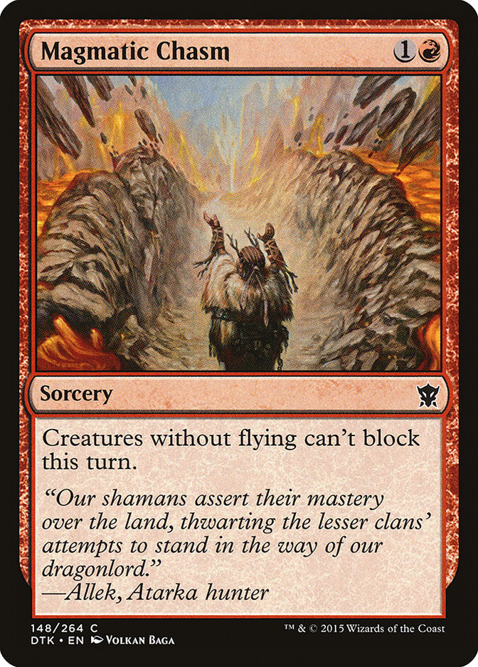 Magmatic Chasm [Dragons of Tarkir] [Foil]