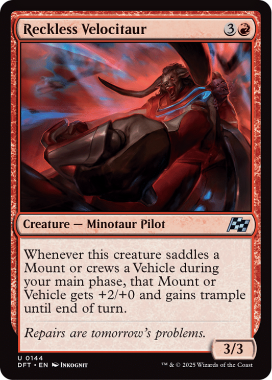 Reckless Velocitaur [Aetherdrift] [Foil]