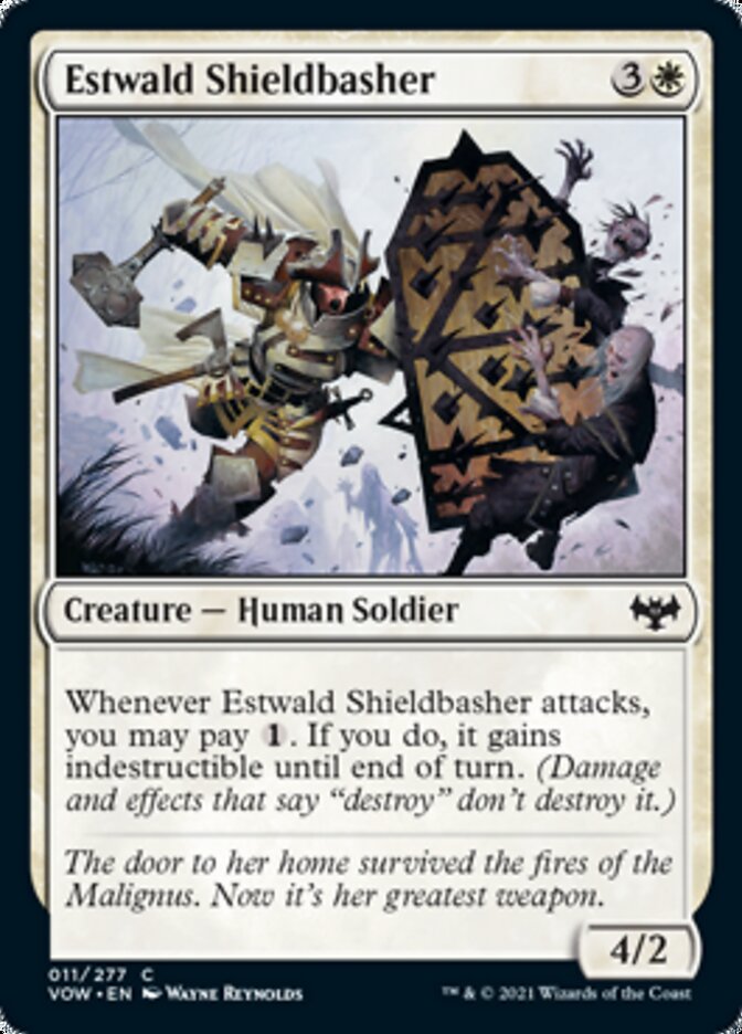 Estwald Shieldbasher [Innistrad: Crimson Vow] [Foil]