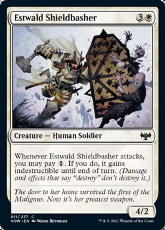 Estwald Shieldbasher [Innistrad: Crimson Vow] [Foil]
