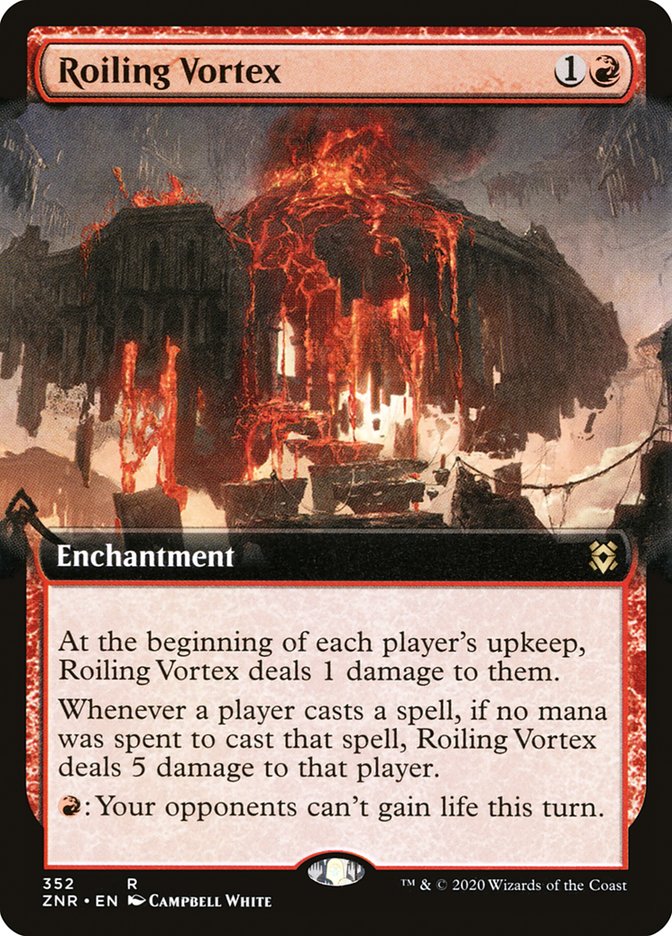 Roiling Vortex (Extended Art) [Zendikar Rising] [Foil]