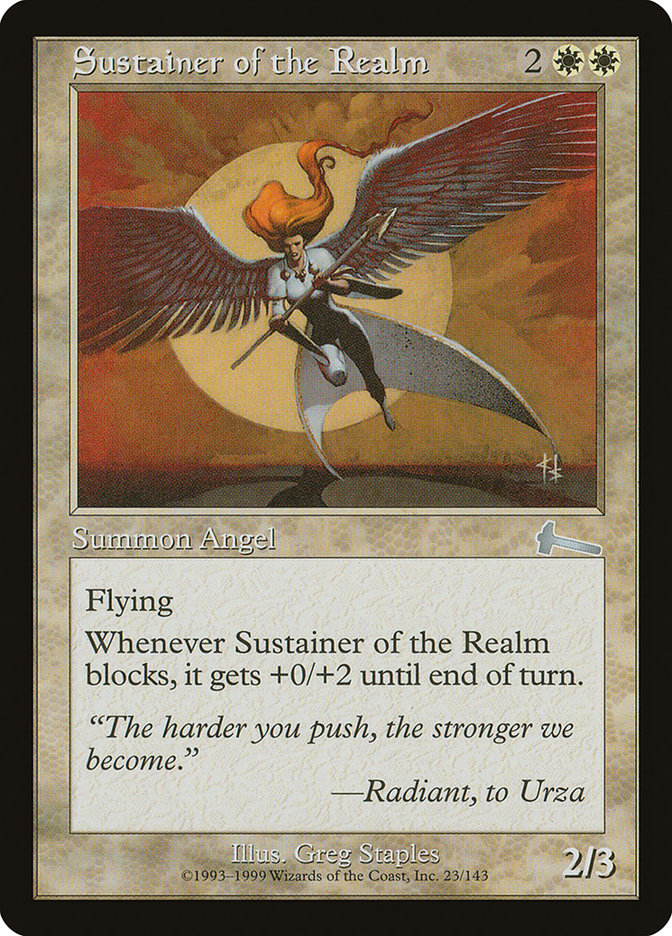 Sustainer of the Realm [Urza's Legacy] [Foil]