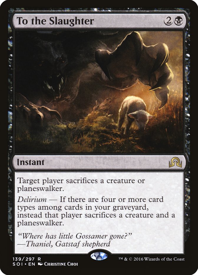 To the Slaughter [Shadows over Innistrad] [Foil]