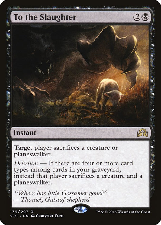 To the Slaughter [Shadows over Innistrad] [Foil]