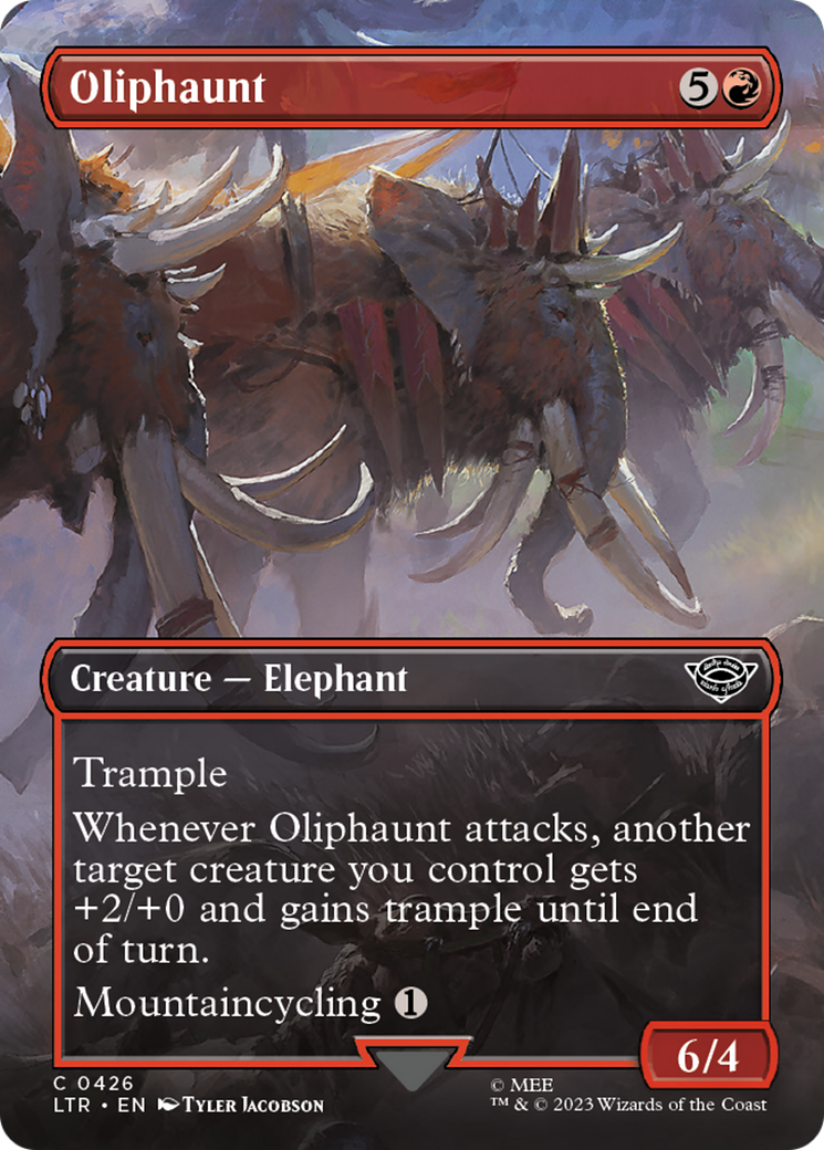 Oliphaunt (Borderless Alternate Art) [The Lord of the Rings: Tales of Middle-Earth] [Foil]