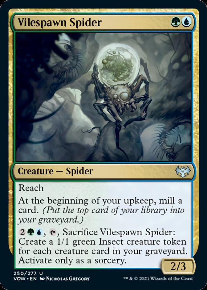 Vilespawn Spider [Innistrad: Crimson Vow] [Foil]
