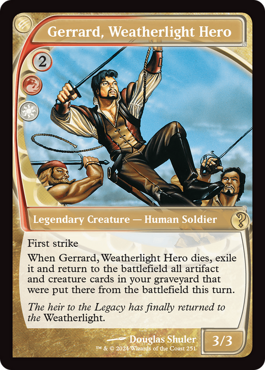 Gerrard, Weatherlight Hero (Future Sight) [Mystery Booster 2] [Foil]