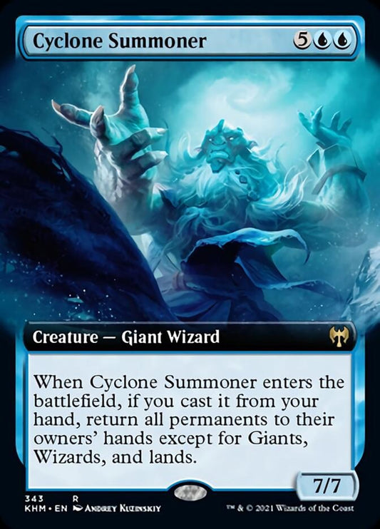Cyclone Summoner (Extended Art) [Kaldheim] [Foil]