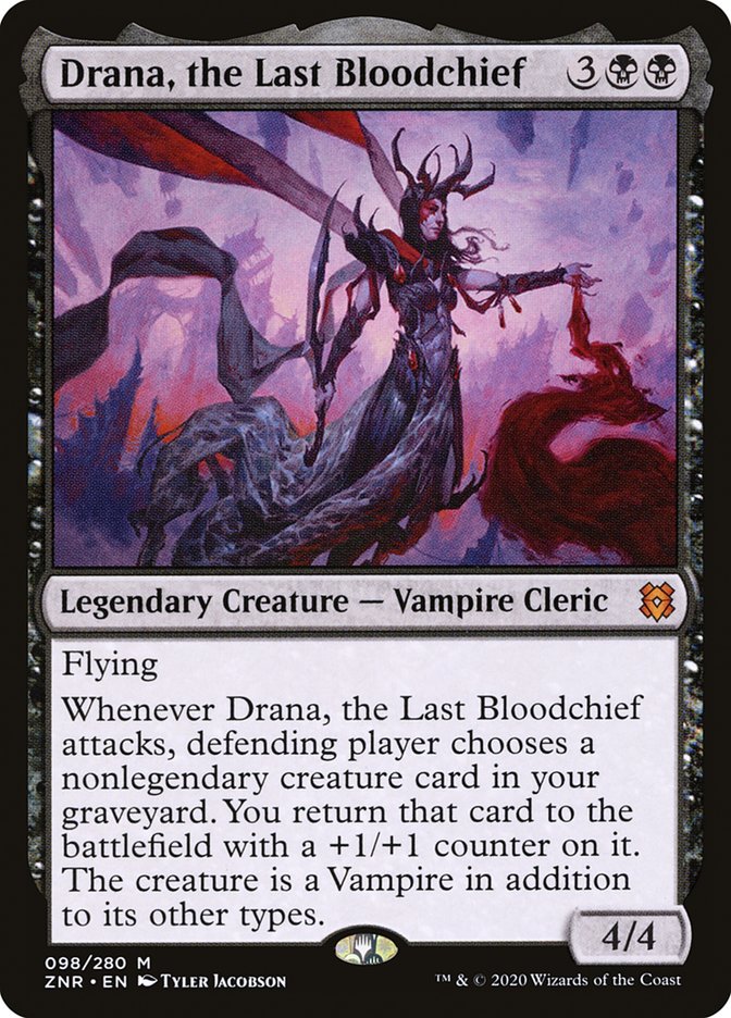 Drana, the Last Bloodchief [Zendikar Rising] [Foil]