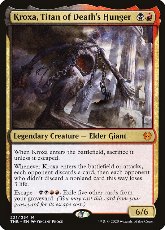 Kroxa, Titan of Death's Hunger [Theros Beyond Death] [Foil]